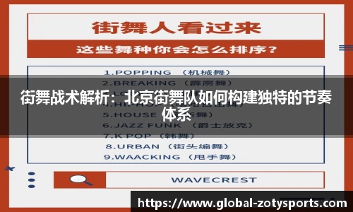 街舞战术解析：北京街舞队如何构建独特的节奏体系